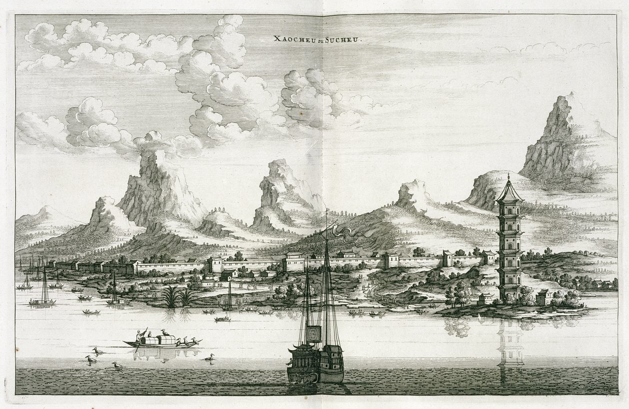 Xaocheu tai Sucheu, kertomuksesta Hollannin Kiinan-suurlähetystöstä, 1665 tekijältä Jacob van Meurs