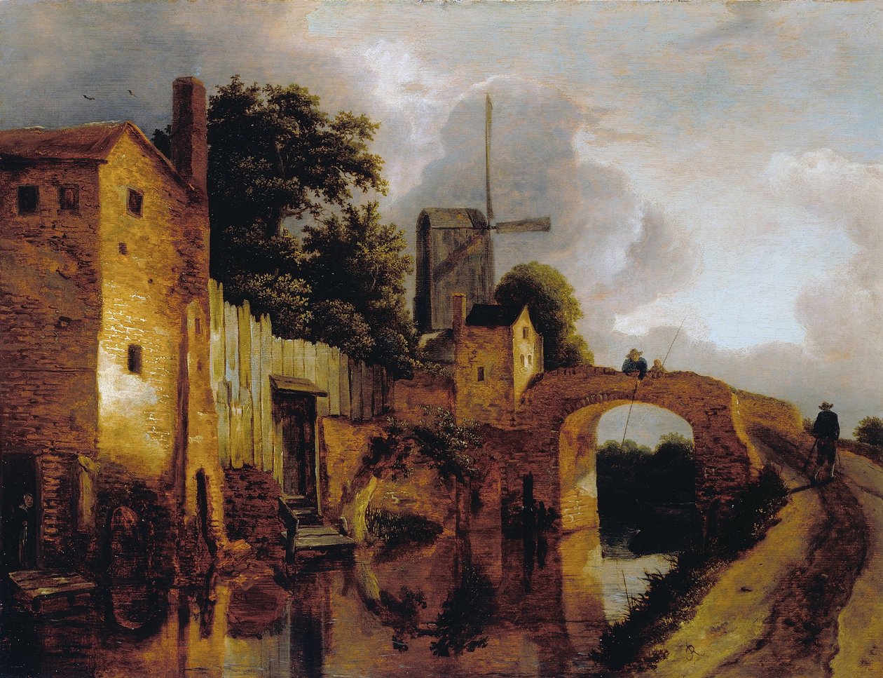 Kanava ja silta tekijältä Jacob van Ruisdael