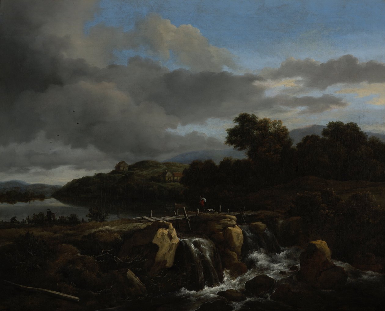 Maisema Cascadella tekijältä Jacob van Ruisdael