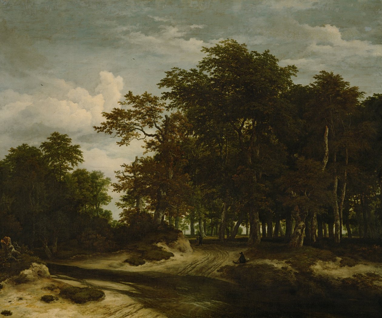 Suuri metsä tekijältä Jacob van Ruisdael