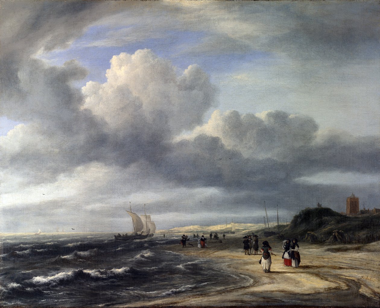 Ranta Egmond-an-Zeessa tekijältä Jacob van Ruisdael