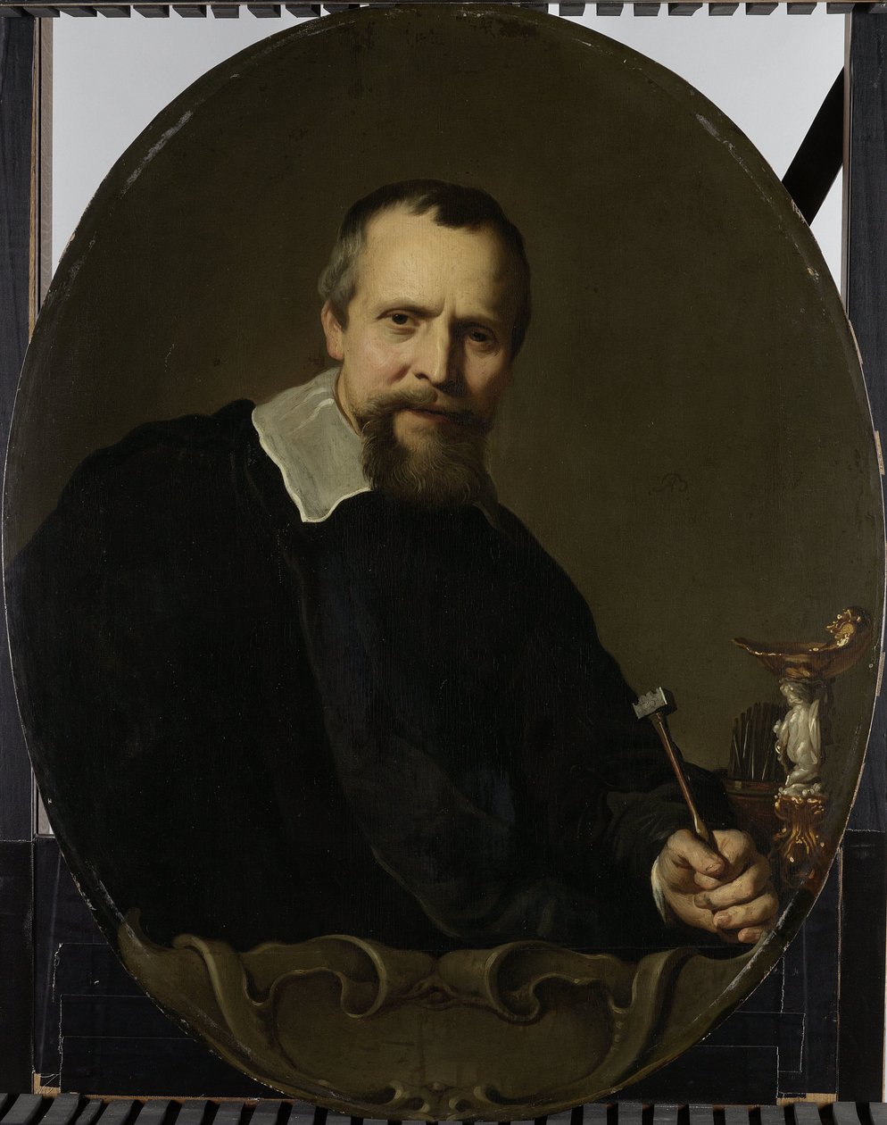 Johannes Lutman muotokuva Jan Lutma (1584/85-1669). Amsterdamin hopeaseppä tekijältä Jacob Adriaensz. Backer