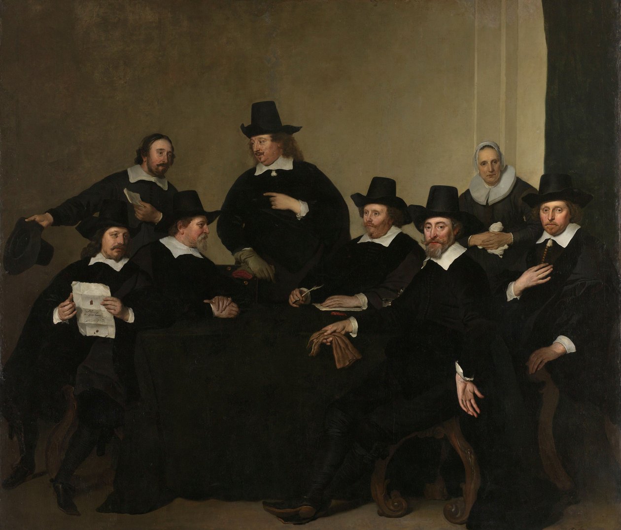 Nieuwe Zijds Institute for the Outdoor Relief of Poor, Amsterdam, n. 1650 (öljy kankaalle) tekijältä Jacob Adriensz Backer