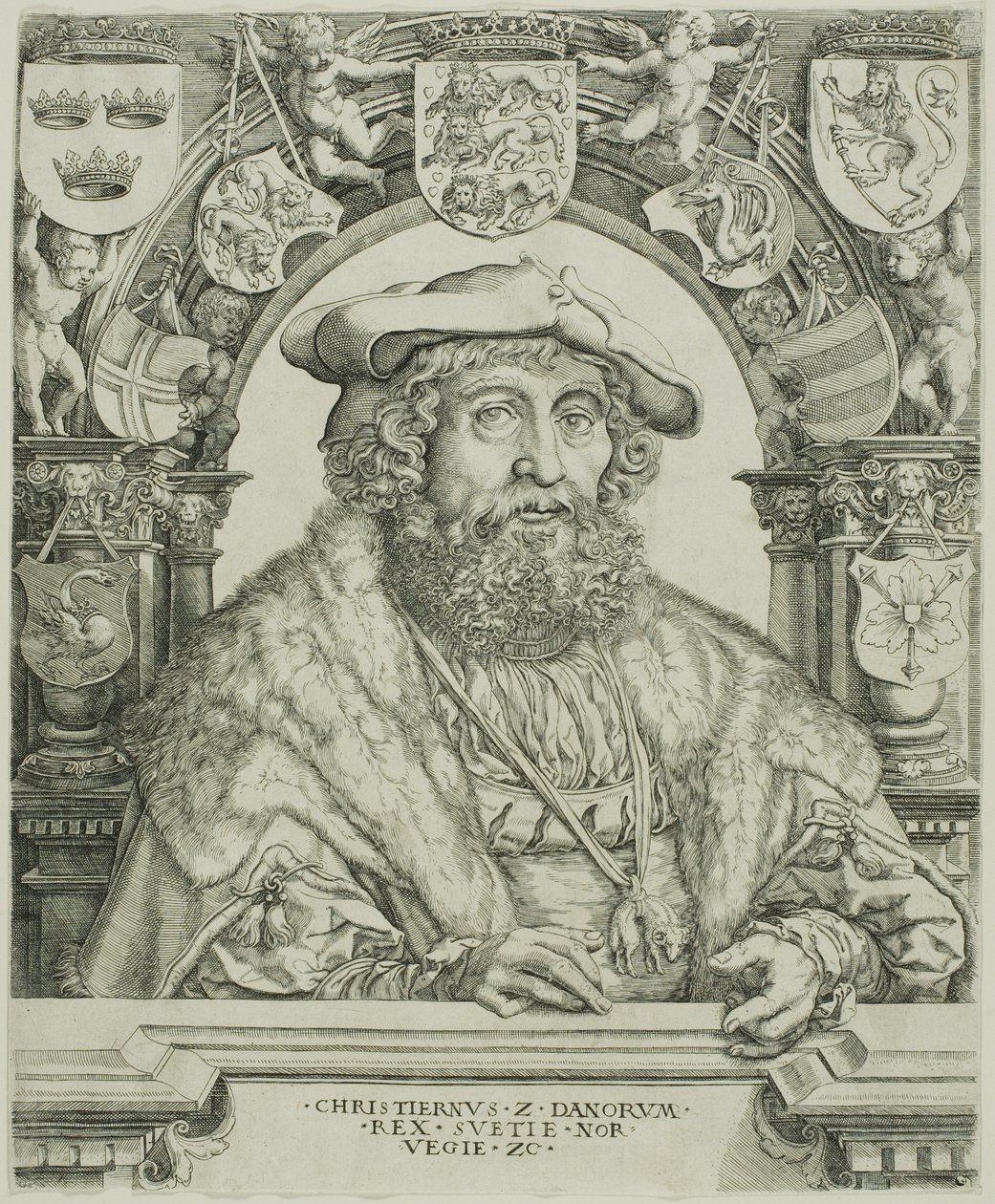 Tanskan kuningas Christian II tekijältä Jacob Binck