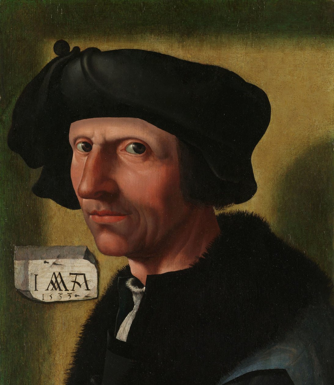 Jacob Cornelisz van Oostsasen muotokuva (n. 1472/77-1528/33) tekijältä Jacob Cornelisz van Oostsanen (workshop of)