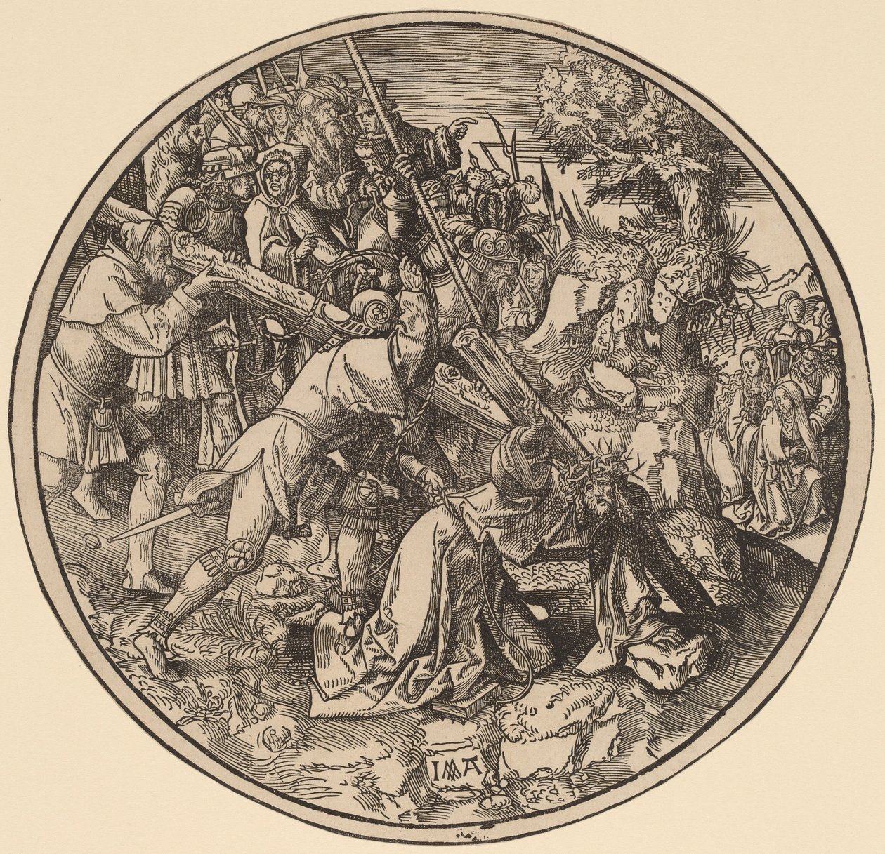Kristus kantaa ristiä tekijältä Jacob Cornelisz van Oostsanen