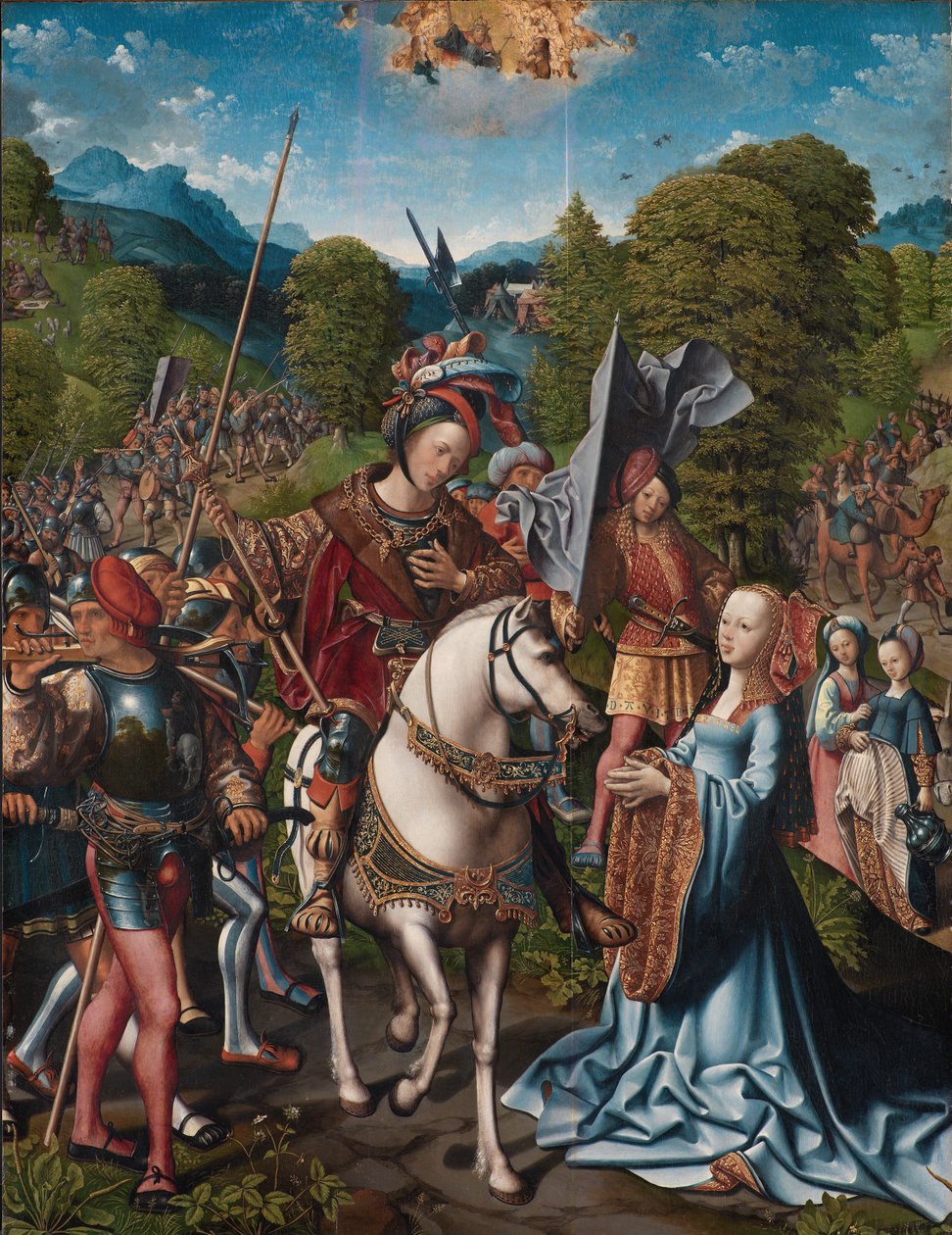 David ja Abigail tekijältä Jacob Cornelisz van Oostsanen