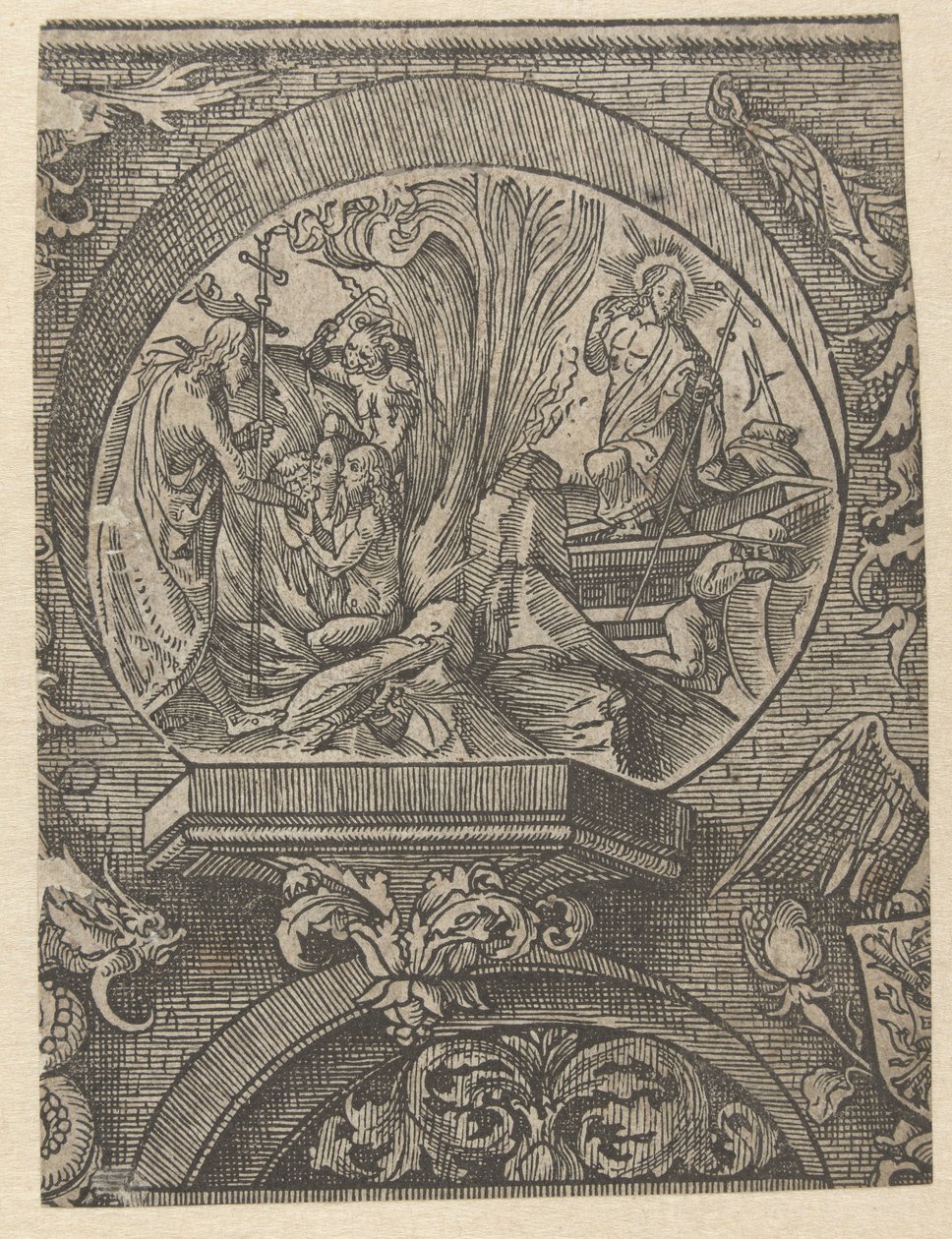 Kristuksen taivaaseenastuminen ja ylösnousemus The Creed (sarjan nimi) tekijältä Jacob Cornelisz van Oostsanen