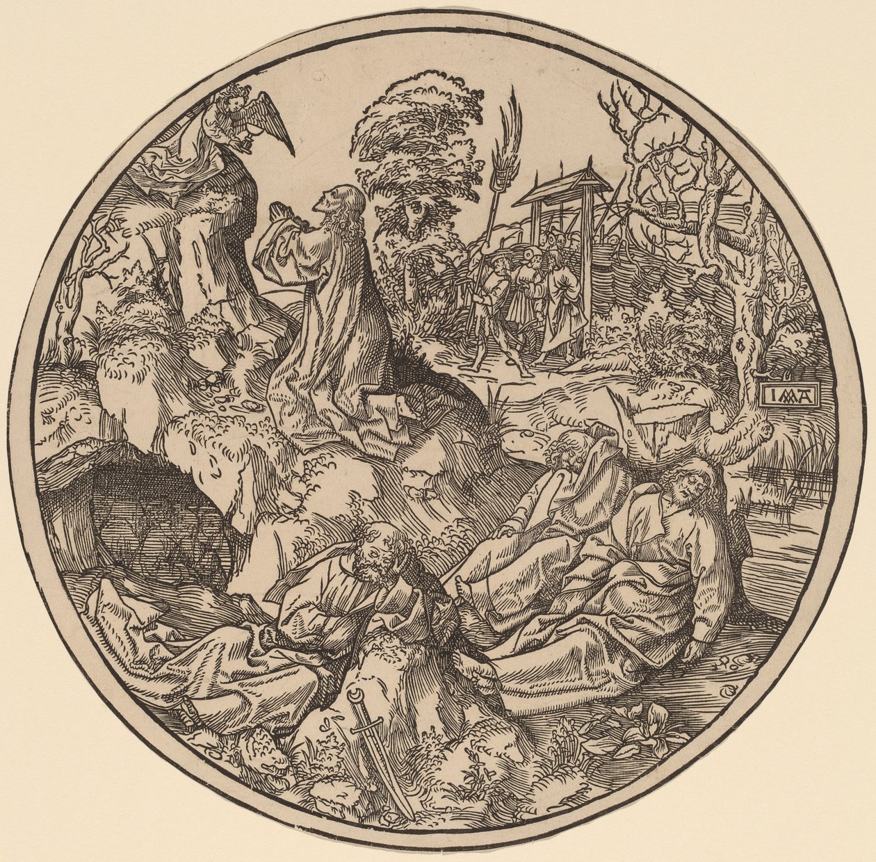 Agony in the Garden tekijältä Jacob Cornelisz van Oostsanen