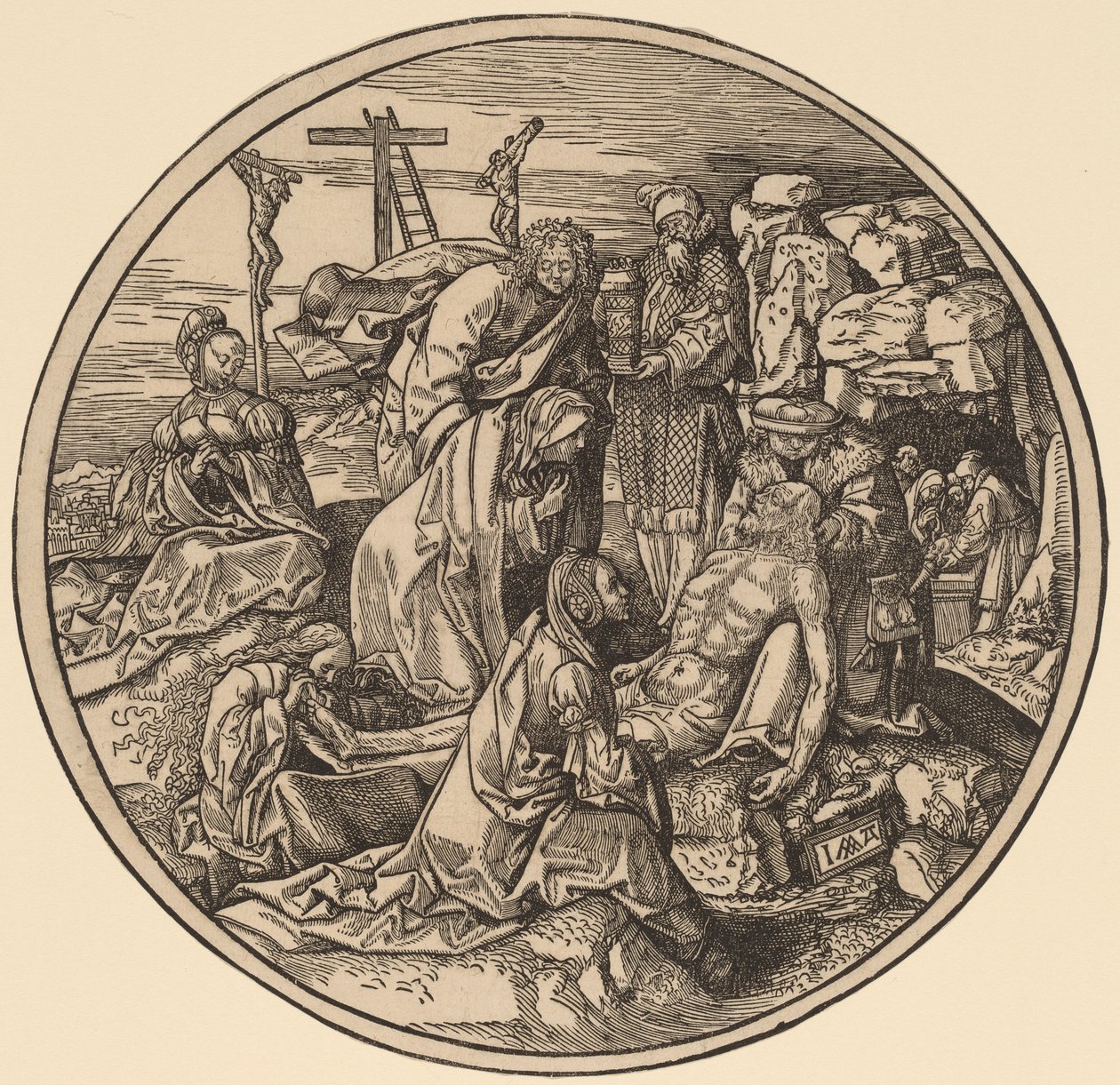 Valitus ja hautaus tekijältä Jacob Cornelisz van Oostsanen