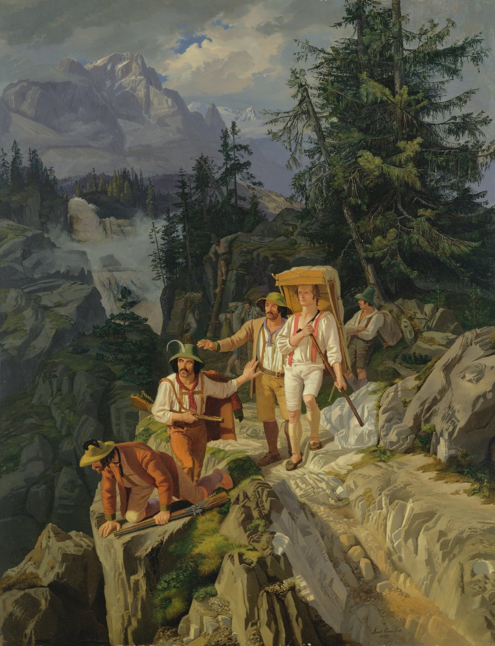 Tirolilaiset salakuljettajat, 1831 tekijältä Jacob Gensler