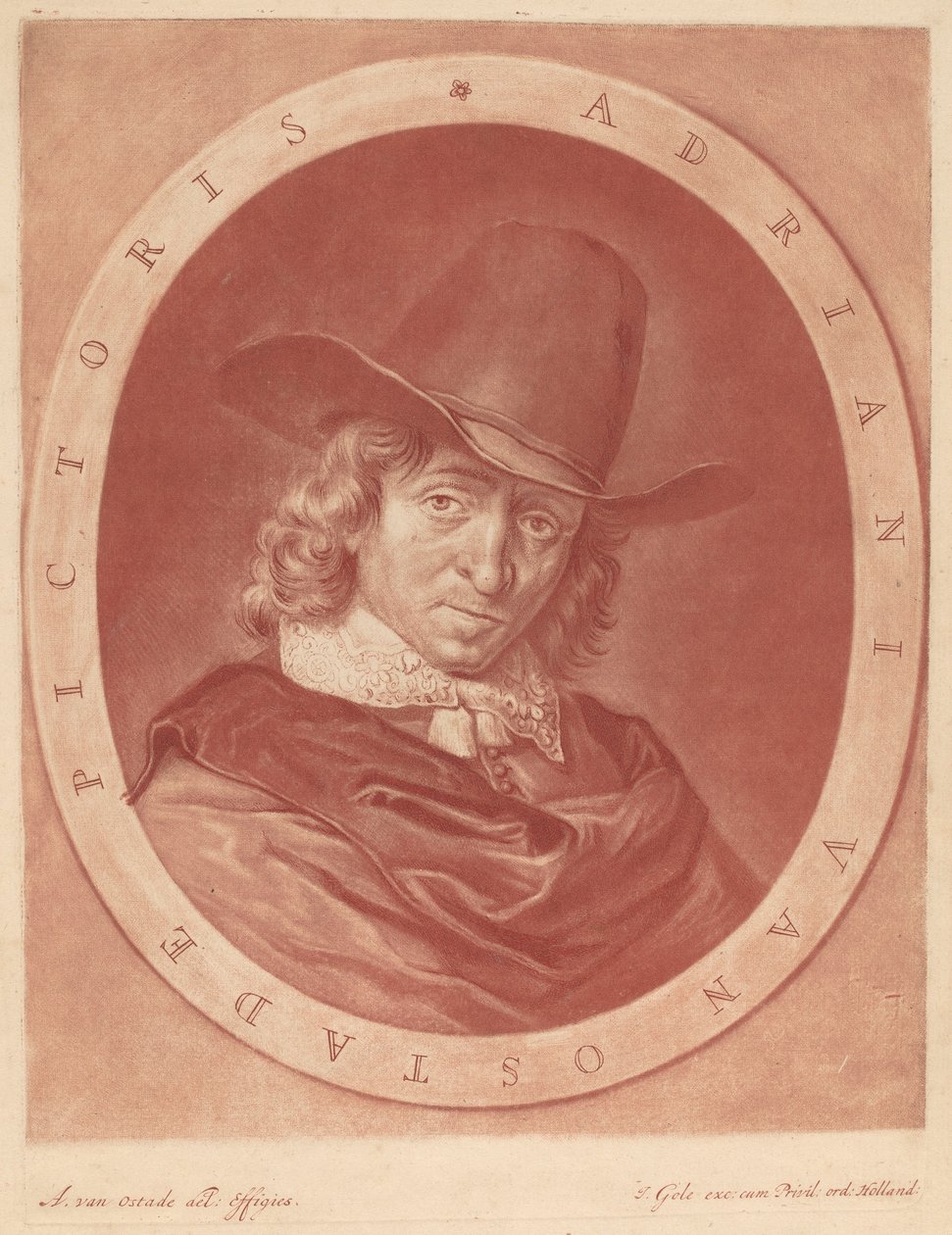 Adrian of Ostade tekijältä Jacob Gole after Adriaen van Ostade