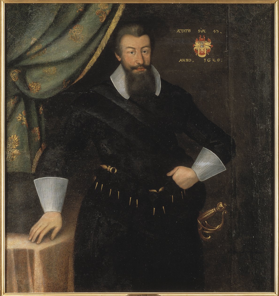 Le comte Axel Oxenstierna (Oxenstjerna), suurkansleri de Suede - Muotokuva kreivi Axel Oxenstiernasta (1583-1654), kirjoittanut Elbfas, Jacob Heinrich (n. 1600-1664). Öljy kankaalle tekijältä Jacob Heinrich Elbfas