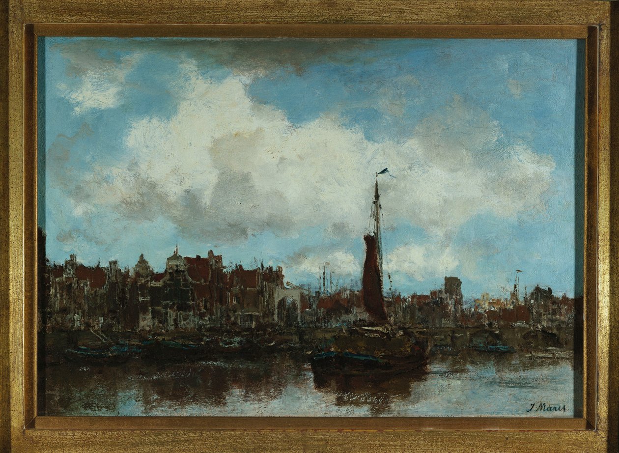 Näkymä Amsterdamista tekijältä Jacob Henricus or Hendricus Maris