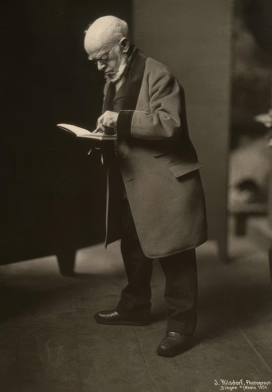 Menzel zeichnend / Kuva 1904 tekijältä Jacob Hilsdorf