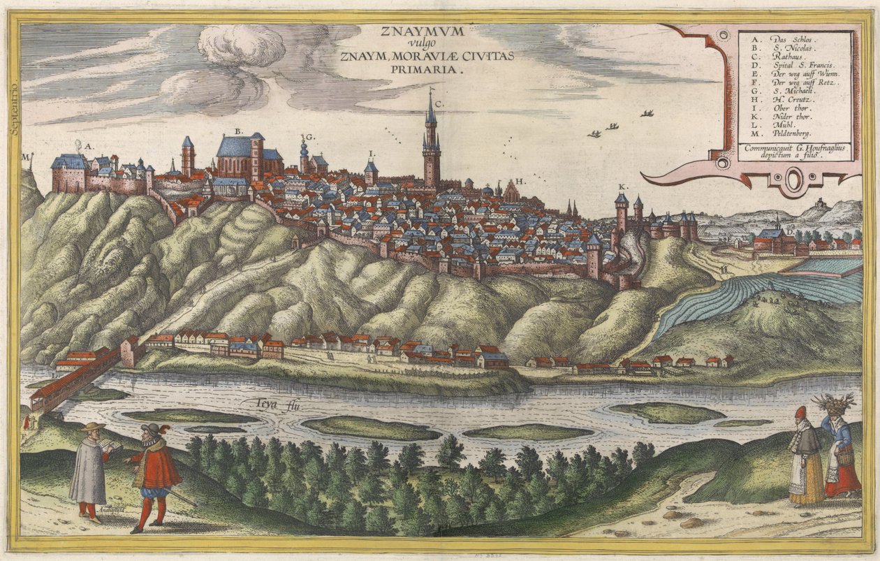 Vista de Znaymvm/Znojmo a la República Txeca finlandesa tekijältä Jacob Hoefnagel