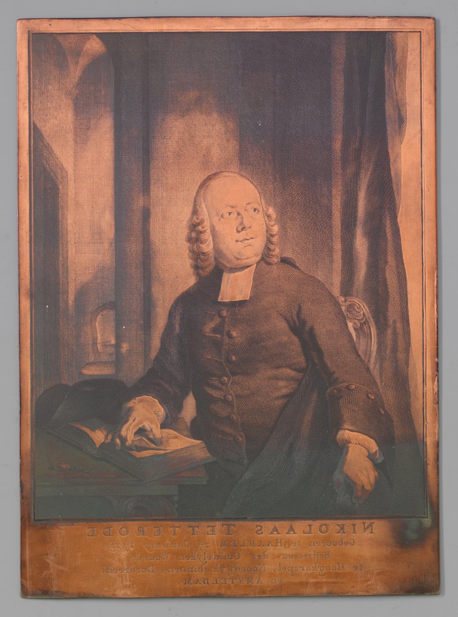 Nicholas of Tetteroden muotokuva tekijältä Jacob Houbraken (signed by artist)
