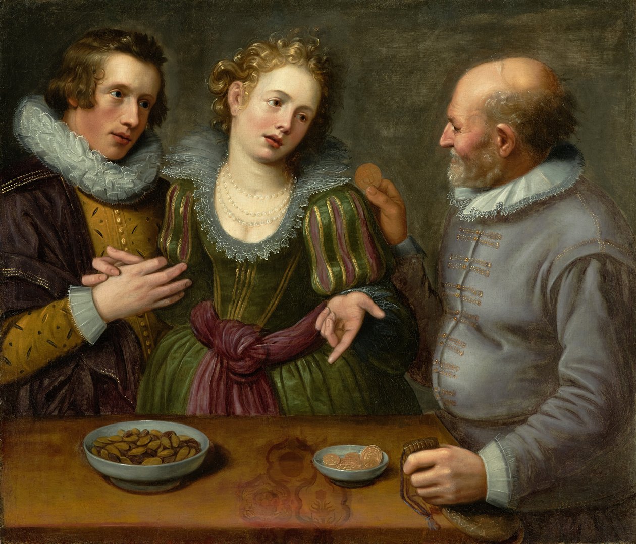 Allegoria epätasa-arvoisesta rakkaudesta, noin 1620-luku (öljy kankaalle) tekijältä Jacob II de Gheyn
