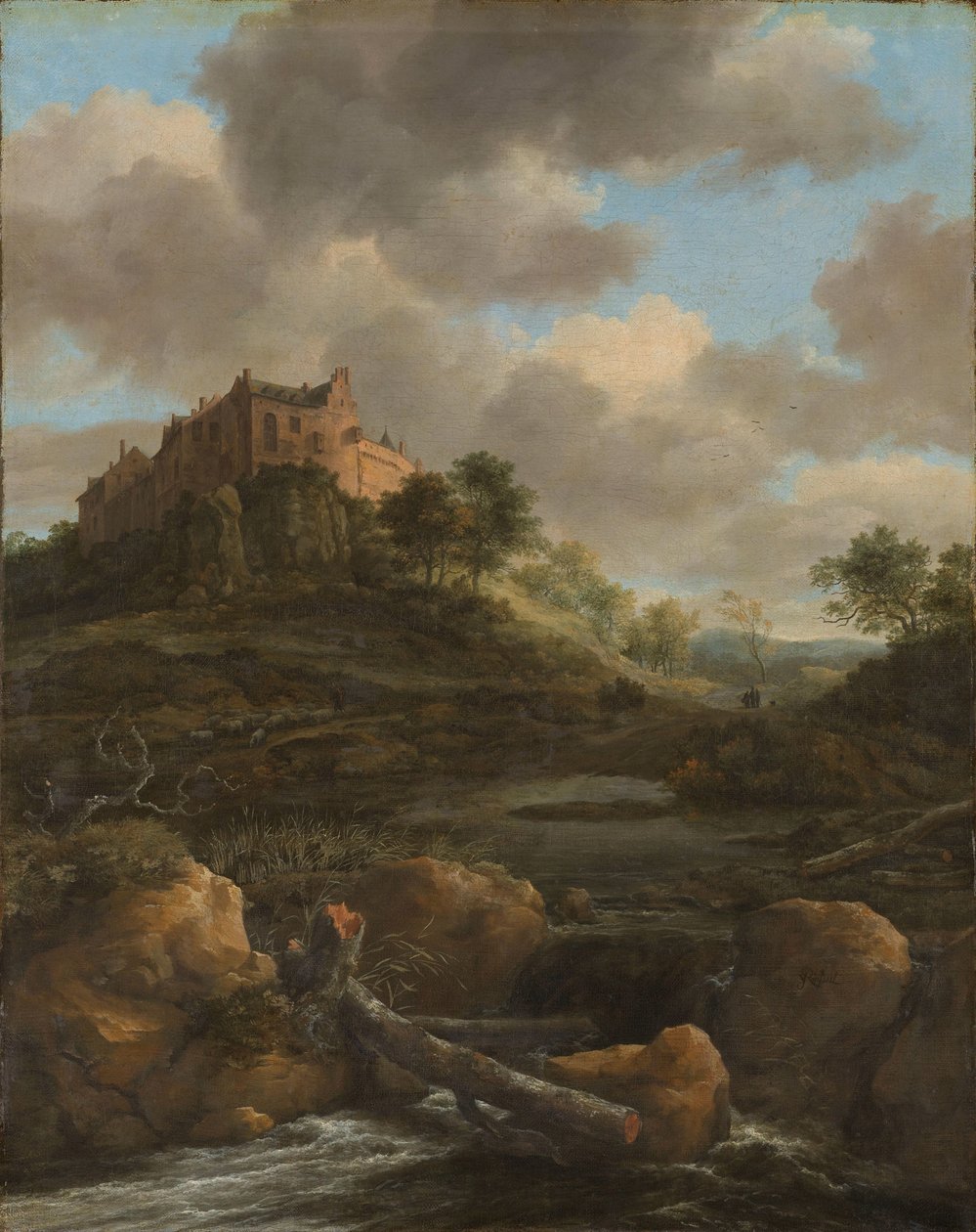 Bentheimin linna tekijältä Jacob van Ruisdael