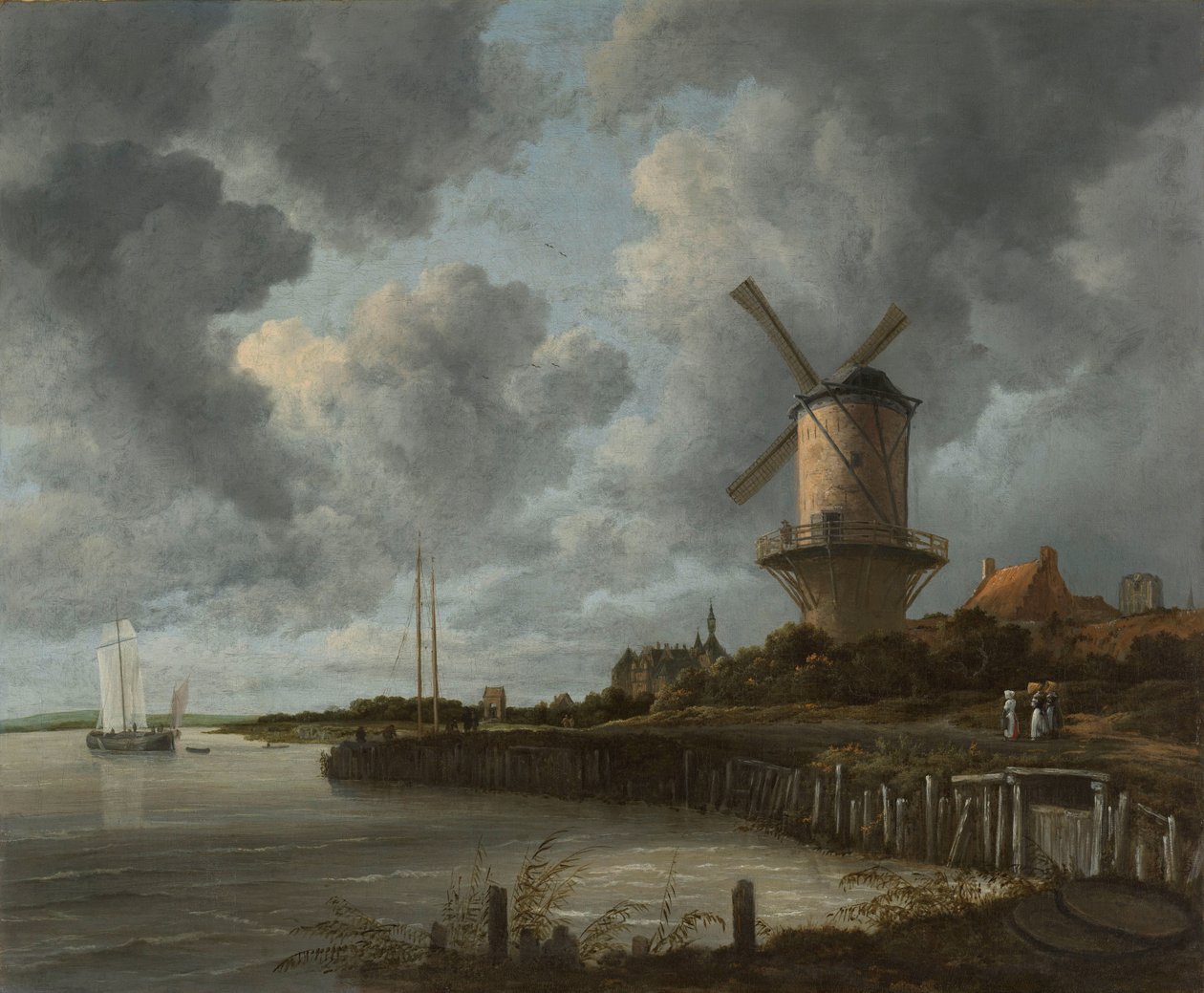 Tuulimylly Wijk bij Duurstedessa Tuulimylly Wijk bij Duurstedessa tekijältä Jacob van Ruisdael