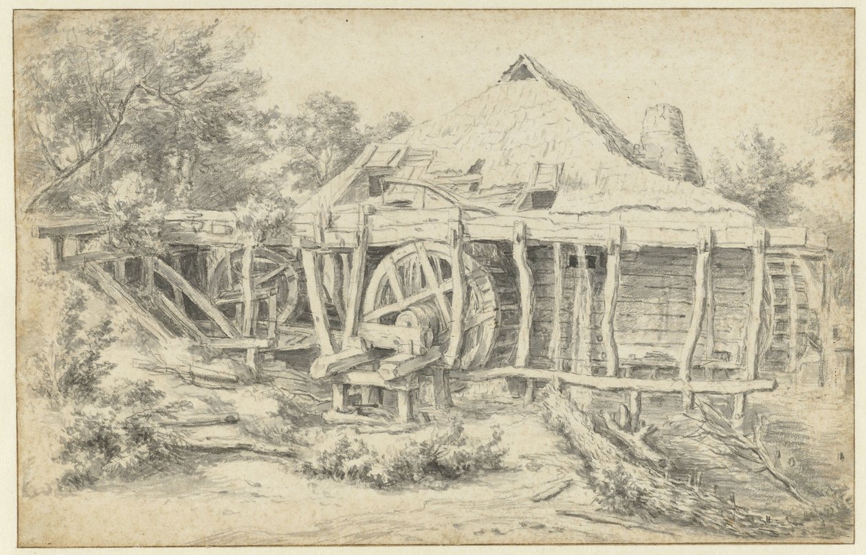 Näkymä vesimyllylle tekijältä Jacob van Ruisdael