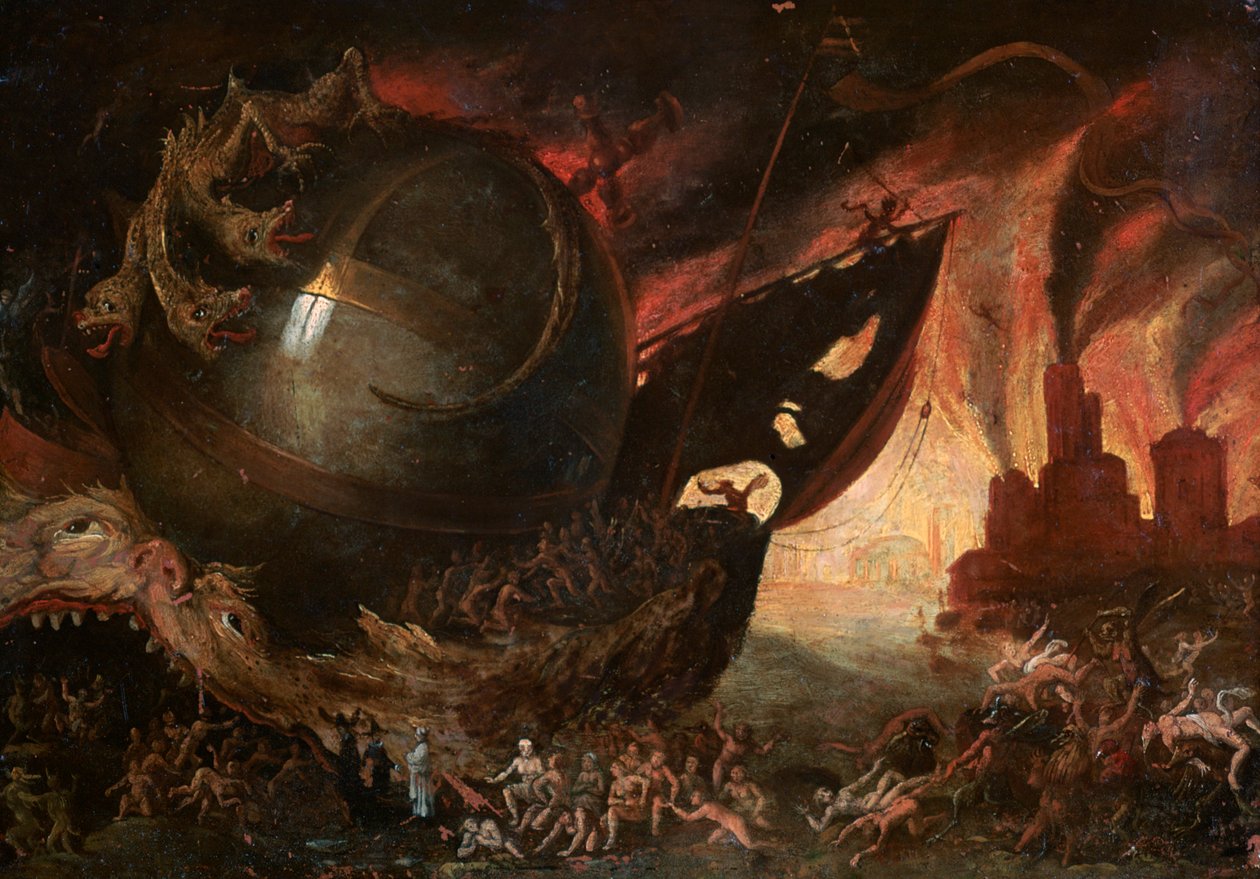 Styxin ylitys, c1591-1638 tekijältä Jacob Isaacz van Swanenburg