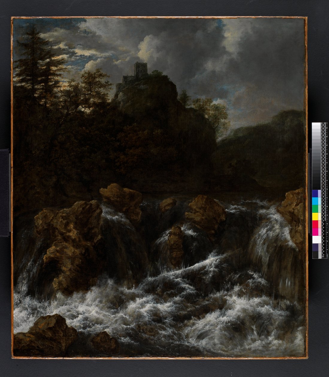 Maisema ja vesiputous, ennen vuotta 1682 tekijältä Jacob van Ruisdael