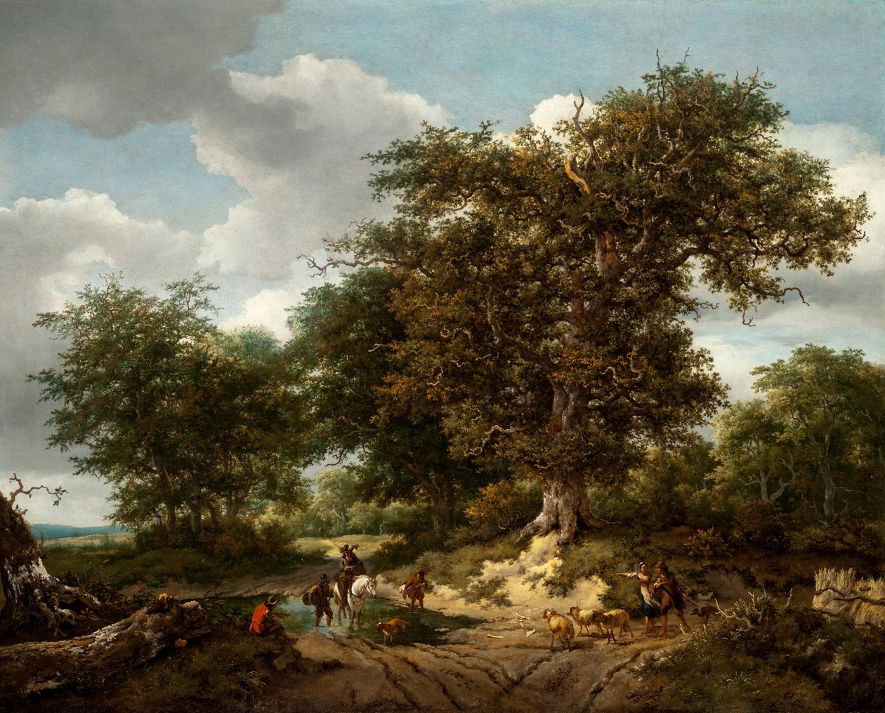 Suuri tammi, 1652 tekijältä Jacob van Ruisdael