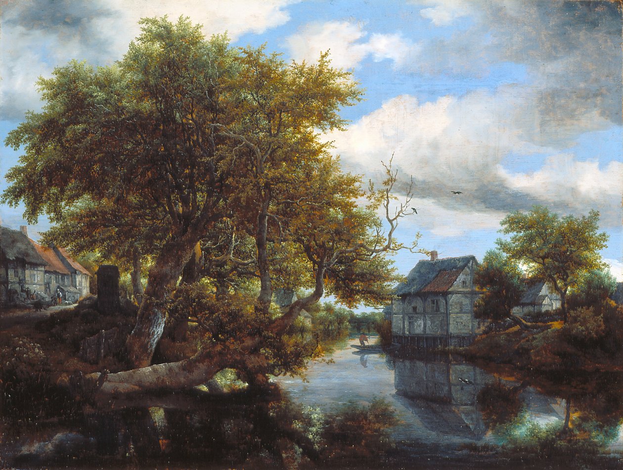 Suuri allas (öljy puulle) tekijältä Jacob van Ruisdael