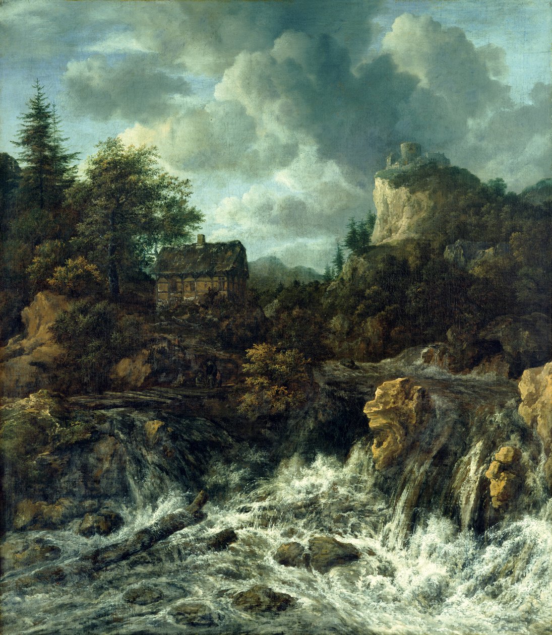 Vesiputous, 1665-70 tekijältä Jacob van Ruisdael