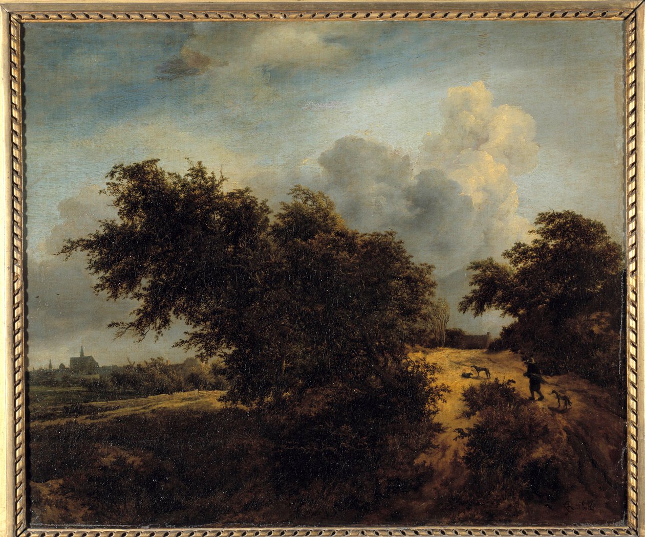 Pensas maalaus Jacob Isaaksszoon van Ruisdael (Ruysdael) (1628-1682) 1600-luvun su. 0,68 x 0,82 m tekijältä Jacob van Ruisdael