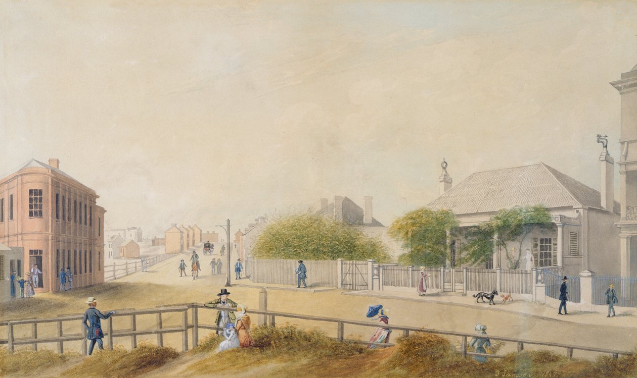 Oxford Street, Sydney, 1847 tekijältä Jacob Janssen