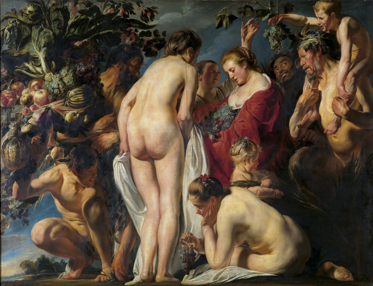 Maan hedelmällisyyden allegoria - Hedelmällisyyden allegoria - Jordaens, Jacob (1593-1678) - noin 1620-1625 - Öljy kankaalle - 180x241 - Belgian kuninkaalliset taidemuseot, Bryssel tekijältä Jacob Jordaens