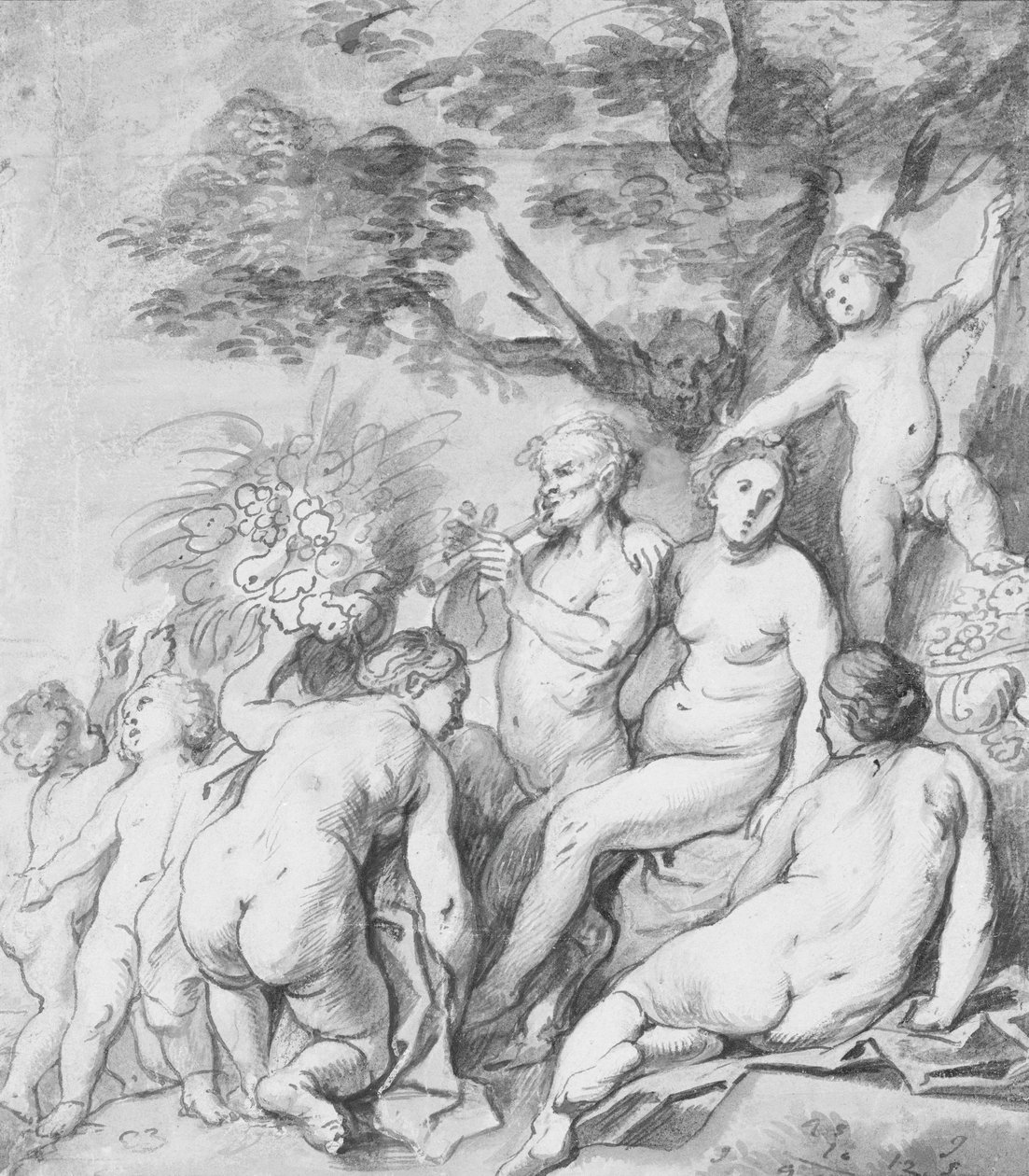 Hedelmällisyyden allegoria Recto, n. 1640. tekijältä Jacob Jordaens