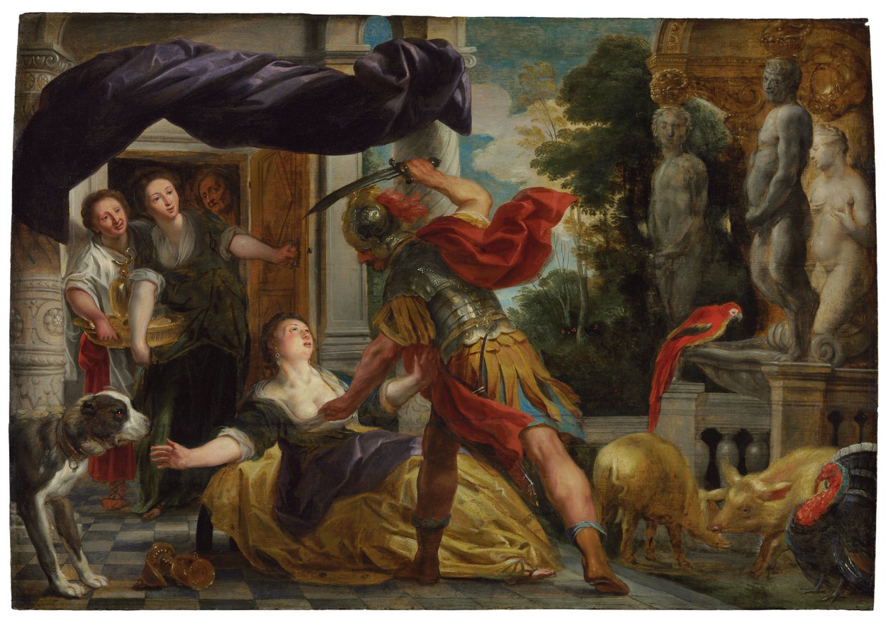 Circe ja Odysseus tekijältä Jacob Jordaens