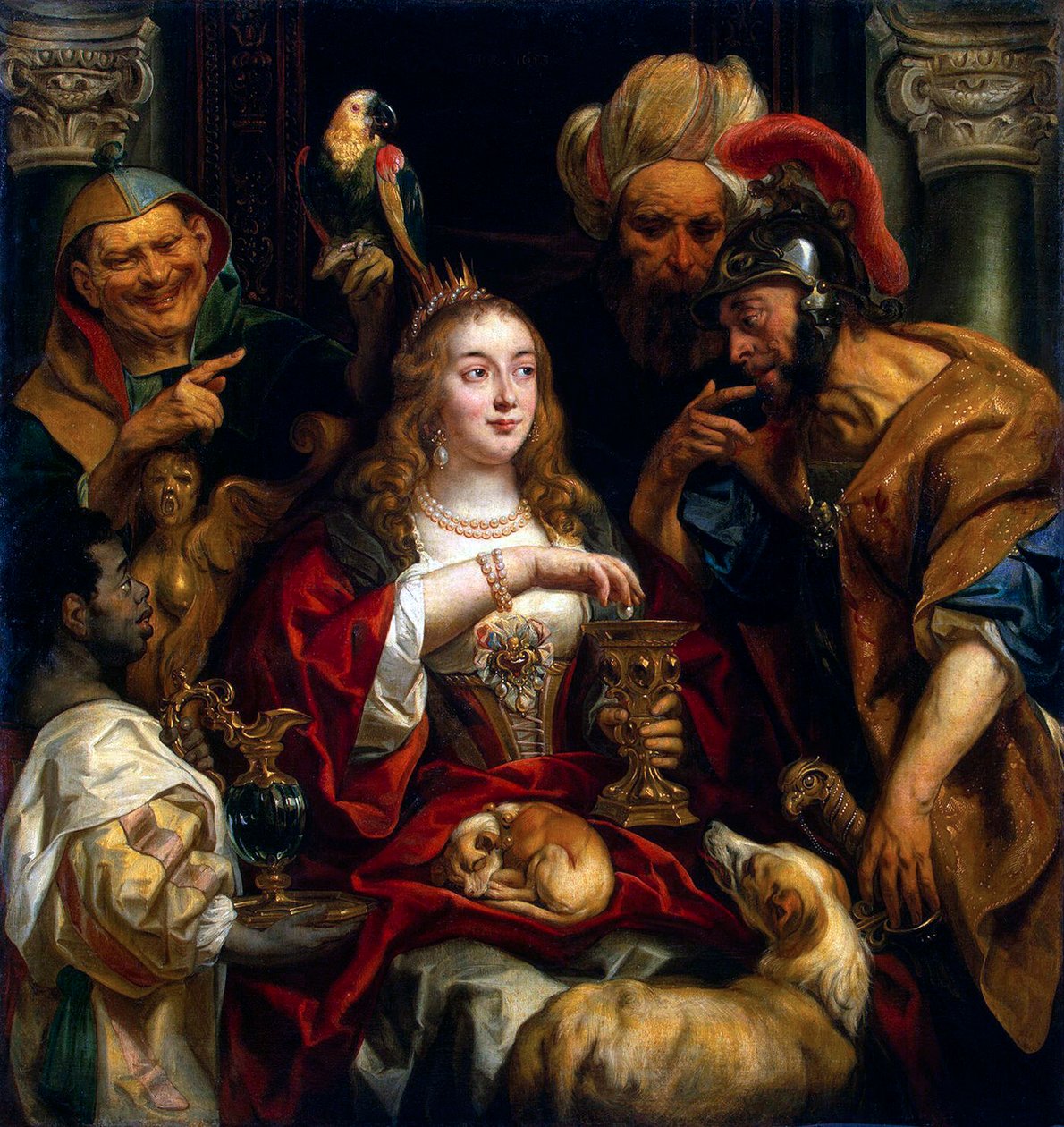 Kleopatran juhla, 1653. tekijältä Jacob Jordaens