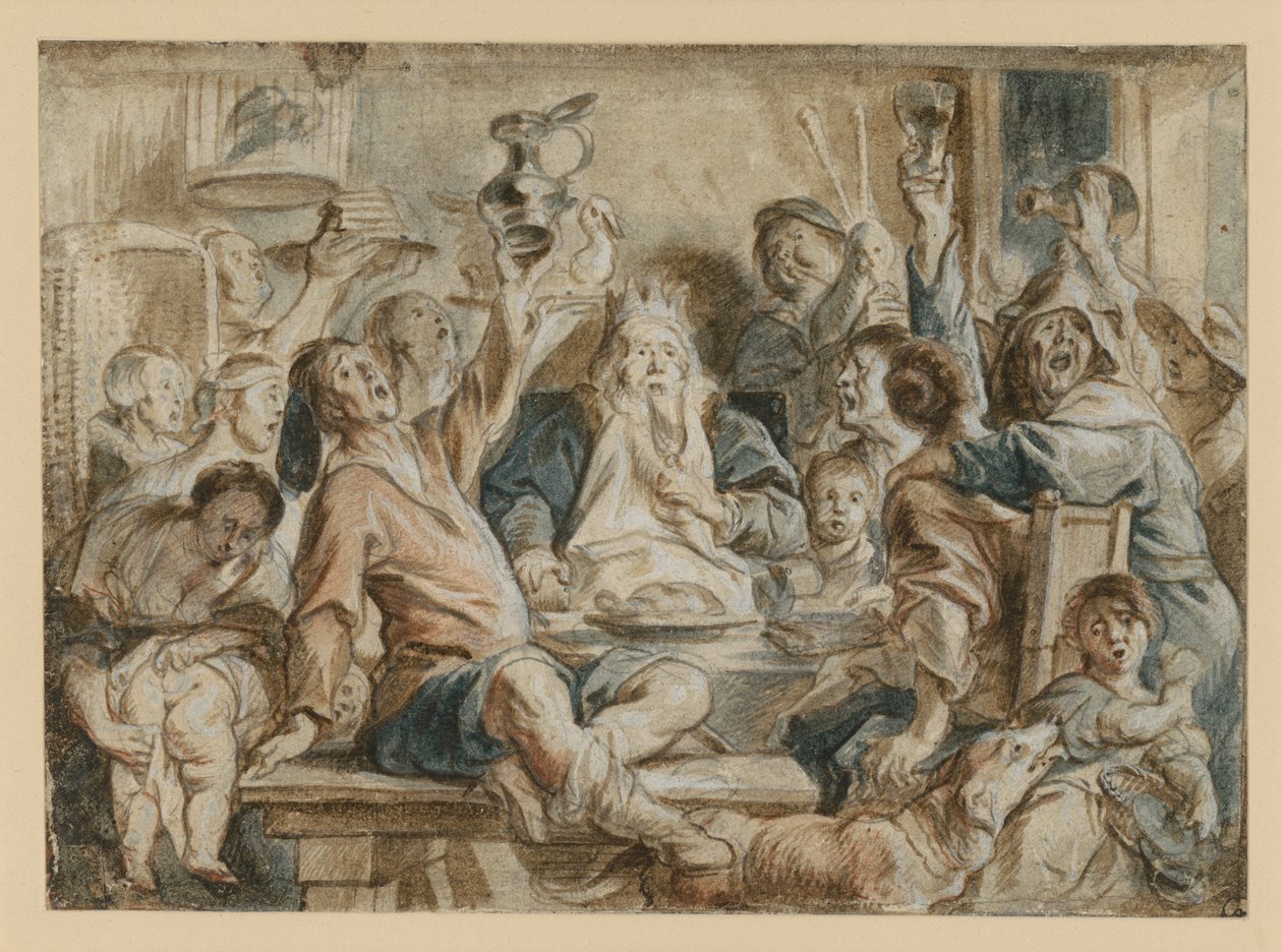 Papukuninkaan juhla tekijältä Jacob Jordaens
