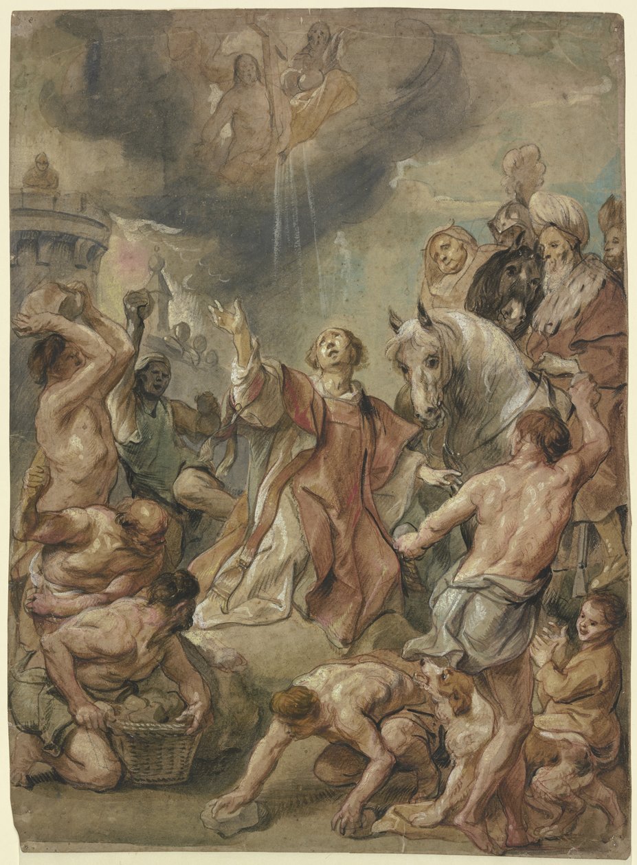 Pyhän Stefanoksen marttyyrikuolema tekijältä Jacob Jordaens