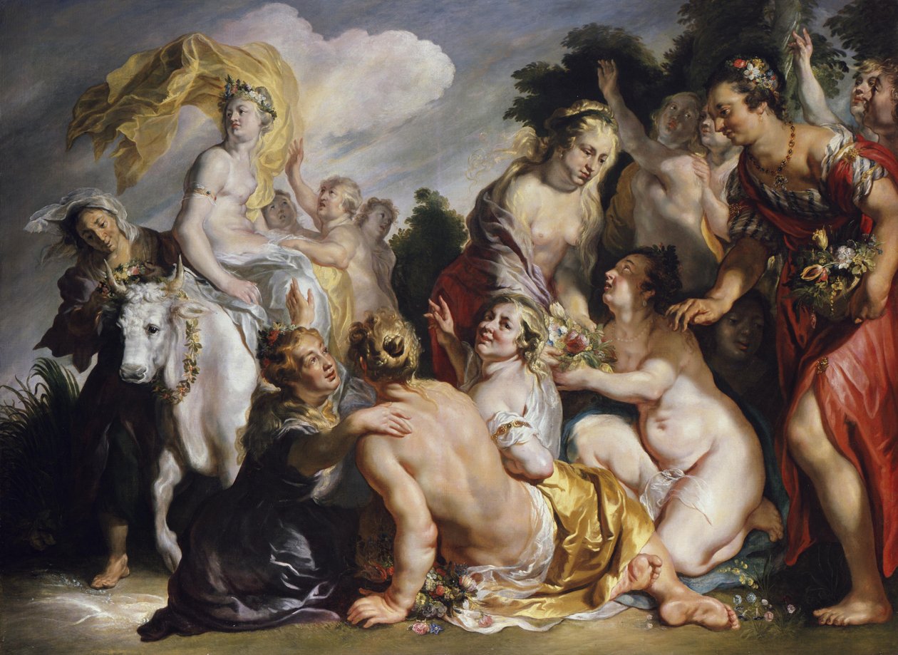 Europan ryöstö tekijältä Jacob Jordaens