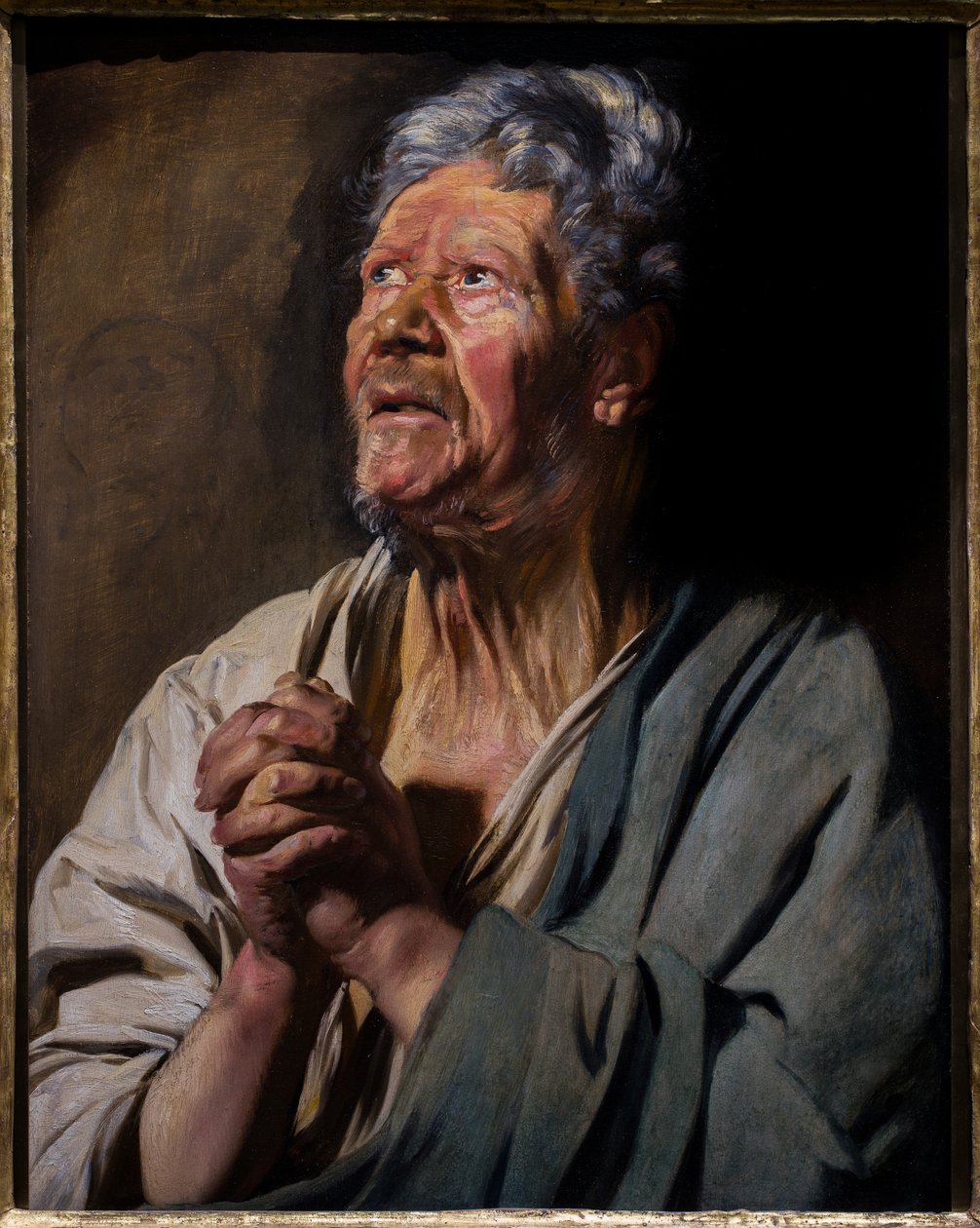 Apostolin (Pietari) hahmo, noin 1620 - 1621 (Öljy paneelille) tekijältä Jacob Jordaens