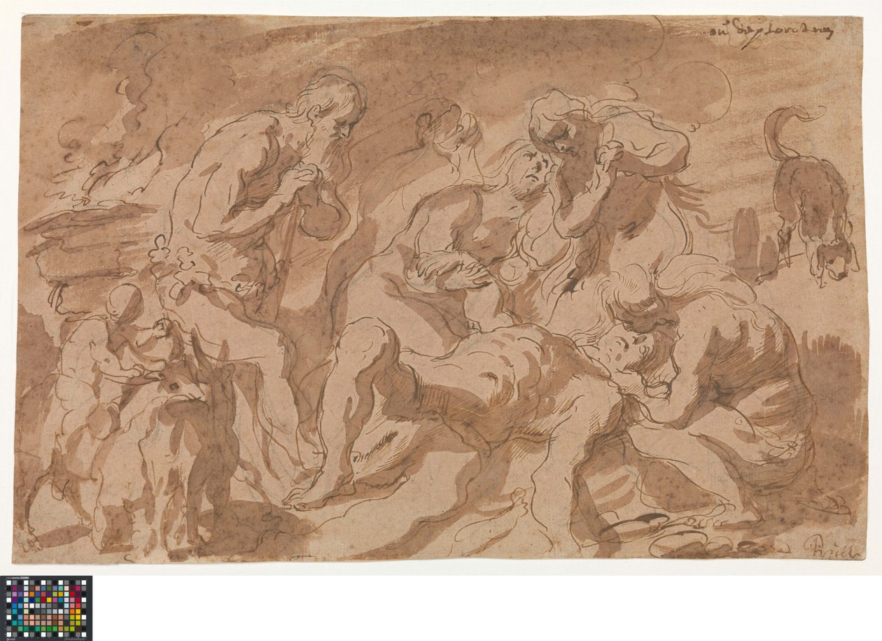 Saksa: Die Beweinung Abels
Dutch: De bewening van Abel tekijältä Jacob Jordaens