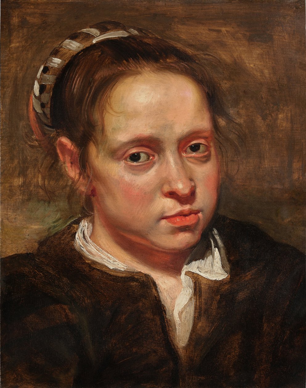 Nuoren naisen pään tutkimus tekijältä Jacob Jordaens