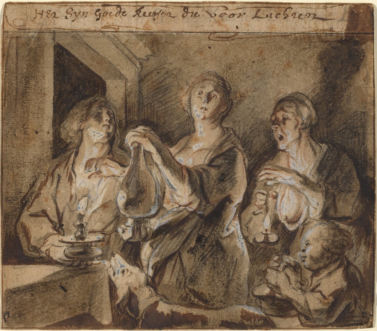"Hyvät kynttilät valaisevat tietä" tekijältä Jacob Jordaens