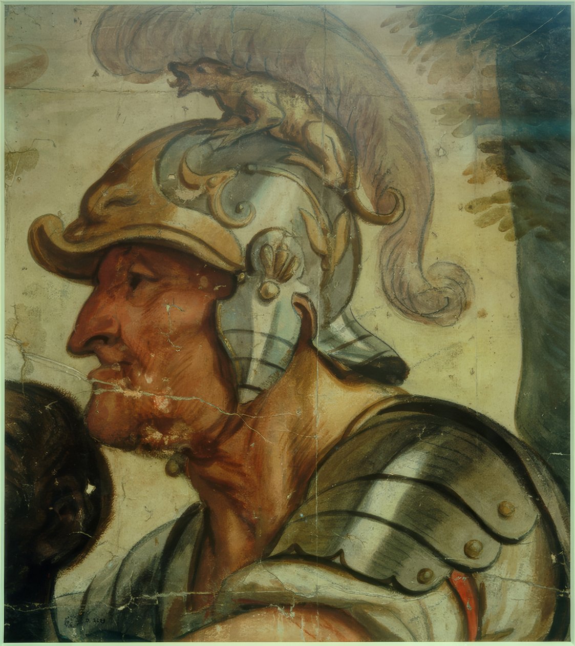 Krieger mit Helm tekijältä Jacob Jordaens