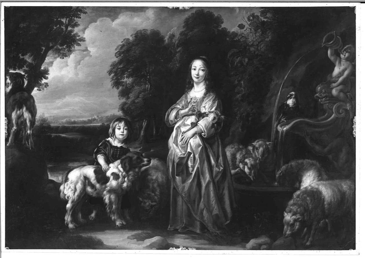Maisema henkilöhahmoineen tekijältä Jacob Jordaens
