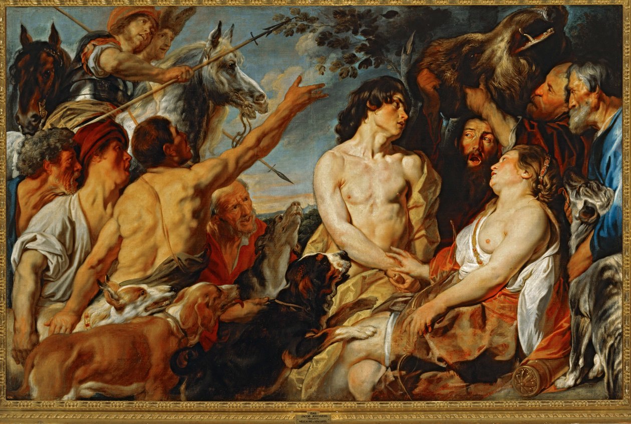 Meleager ja Atalanta ... (maalaus kankaalle) tekijältä Jacob Jordaens