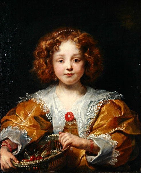 Anna Catherinan muotokuva (öljy paneelissa) tekijältä Jacob Jordaens