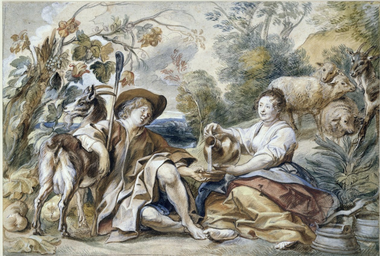 Paimenpari tekijältä Jacob Jordaens