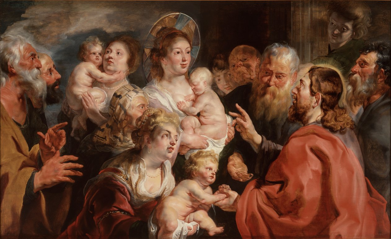 Anna pienten lasten tulla luokseni tekijältä Jacob Jordaens