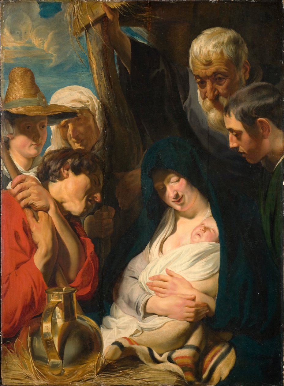 Tietäjien kumarrus tekijältä Jacob Jordaens